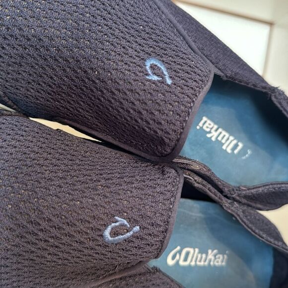 Olukai Nohea Mens Blue Comfort Mesh Slip On Loafer Boat Shoes - Picture 9 of 14